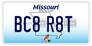 BC8R8T  license plate in MO