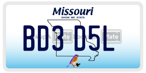 BD3D5L license plate in Missouri