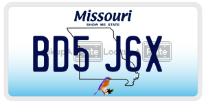 BD5J6X  license plate in MO
