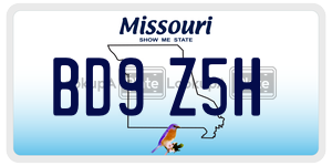 BD9Z5H  license plate in MO