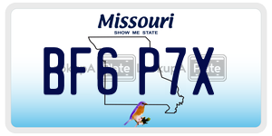 BF6P7X license plate in Missouri
