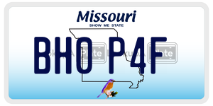 BH0P4F  license plate in MO