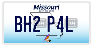 BH2P4L  license plate in MO