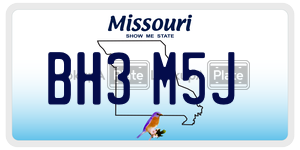 BH3M5J  license plate in MO