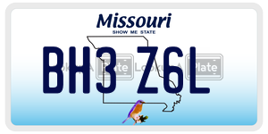 BH3Z6L  license plate in MO