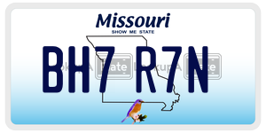 BH7R7N  license plate in MO