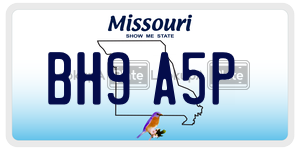 BH9A5P  license plate in MO
