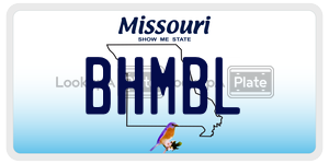 BHMBL  license plate in MO