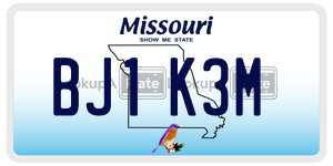 BJ1K3M  license plate in MO