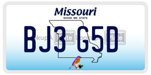 BJ3G5D  license plate in MO