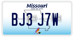 BJ3J7W  license plate in MO
