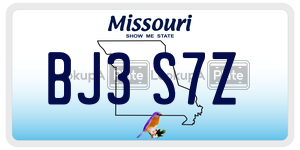 BJ3S7Z  license plate in MO