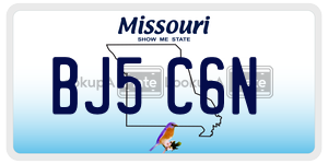BJ5C6N  license plate in MO
