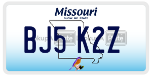 BJ5K2Z  license plate in MO