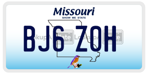 BJ6Z0H  license plate in MO