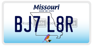 BJ7L8R  license plate in MO