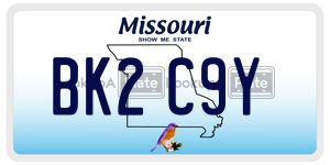 BK2C9Y  license plate in MO