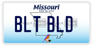 BLTBLD  license plate in MO