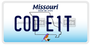 C0DE1T  license plate in MO