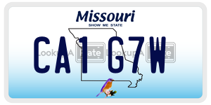 CA1G7W  license plate in MO
