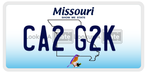 CA2G2K  license plate in MO