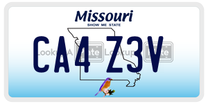 CA4Z3V  license plate in MO