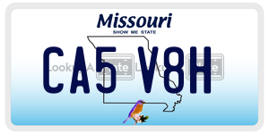 CA5V8H  license plate in MO
