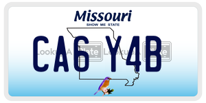 CA6Y4B  license plate in MO