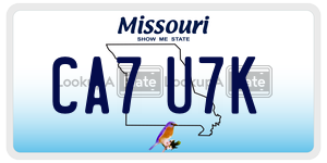 CA7U7K  license plate in MO