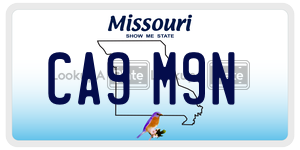 CA9M9N  license plate in MO
