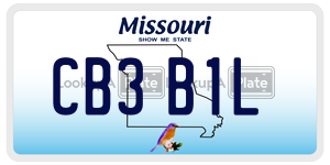 CB3B1L  license plate in MO