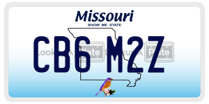 CB6M2Z  license plate in MO