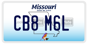 CB8M6L  license plate in MO