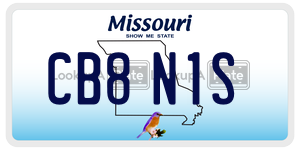CB8N1S  license plate in MO