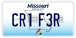 CR1F3R  license plate in MO