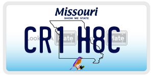 CR1H8C  license plate in MO