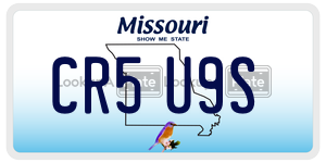 CR5U9S  license plate in MO