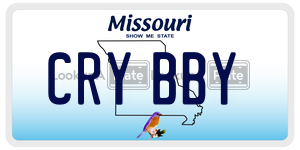CRYBBY license plate in Missouri