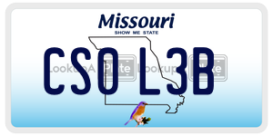 CS0L3B  license plate in MO