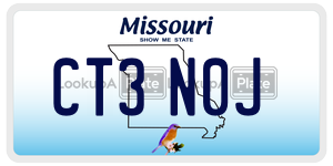 CT3N0J  license plate in MO