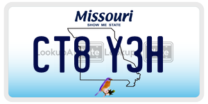 CT8Y3H  license plate in MO