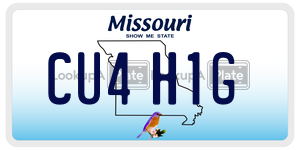 CU4H1G  license plate in MO