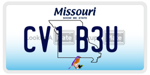CV1B3U  license plate in MO
