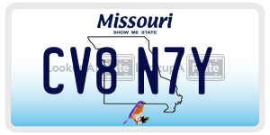 CV8N7Y license plate in Missouri