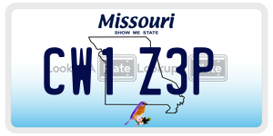 CW1Z3P  license plate in MO