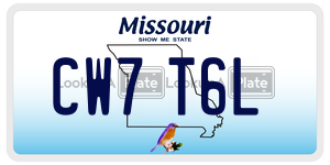 CW7T6L  license plate in MO