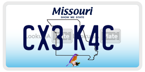 CX3K4C  license plate in MO