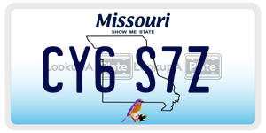 CY6S7Z  license plate in MO