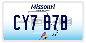 CY7B7B  license plate in MO