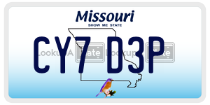 CY7D3P  license plate in MO
